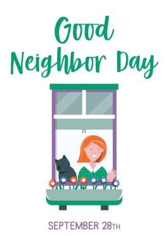 National Good Neighbor Day is celebrated on September 28th