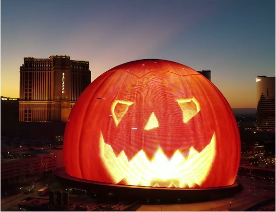 Check out the latest addition to the Las Vegas Strip.  The Sphere! 